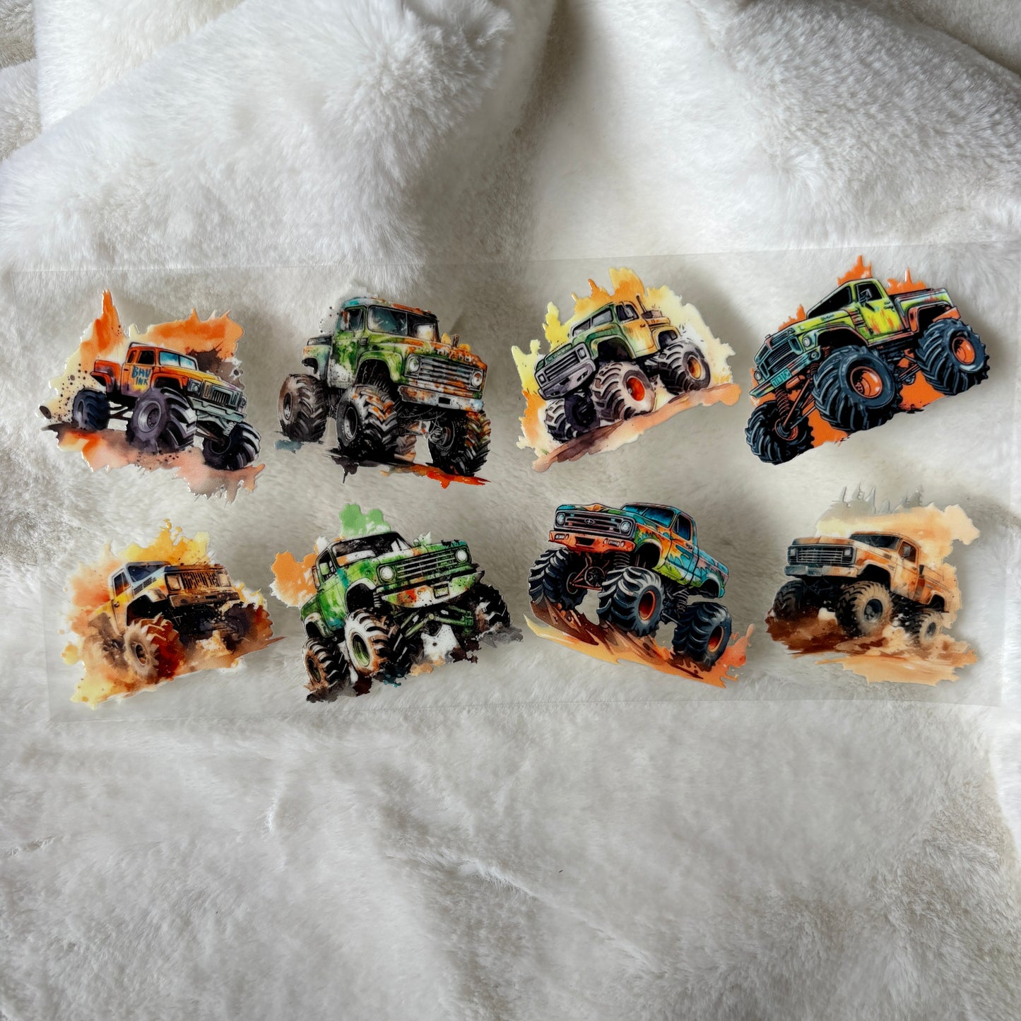 U16oz UV DTF Wrap | "Monster Trucks" C151A | READY TO SHIP