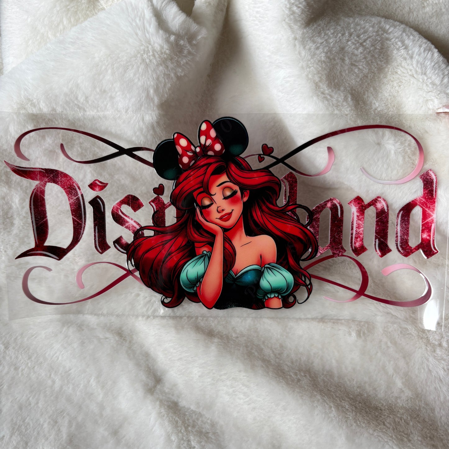 U16oz UV DTF Wrap (Double Sided) | "Dis. Princess Sea " C184 | READY TO SHIP