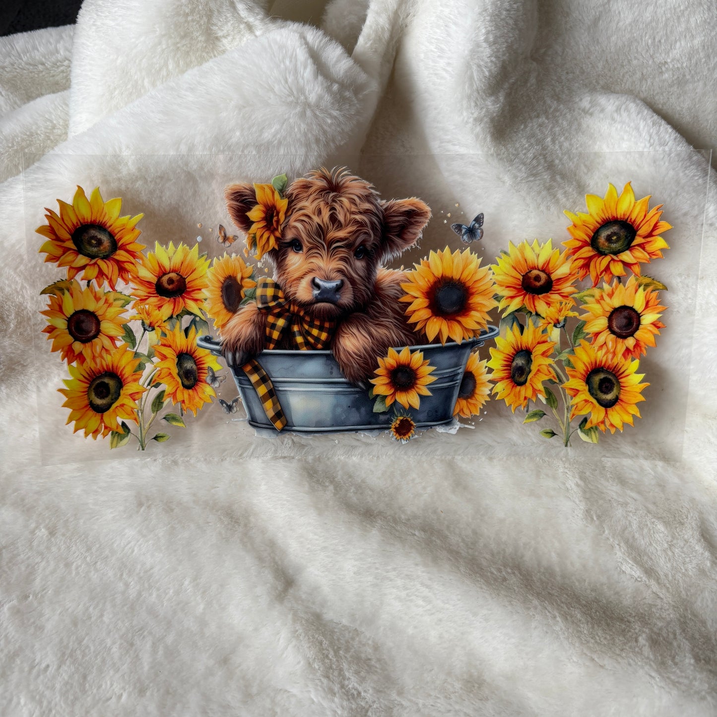 16oz UV DTF Wrap (Double Sided) | "Bucket Highland" C5A | READY TO SHIP