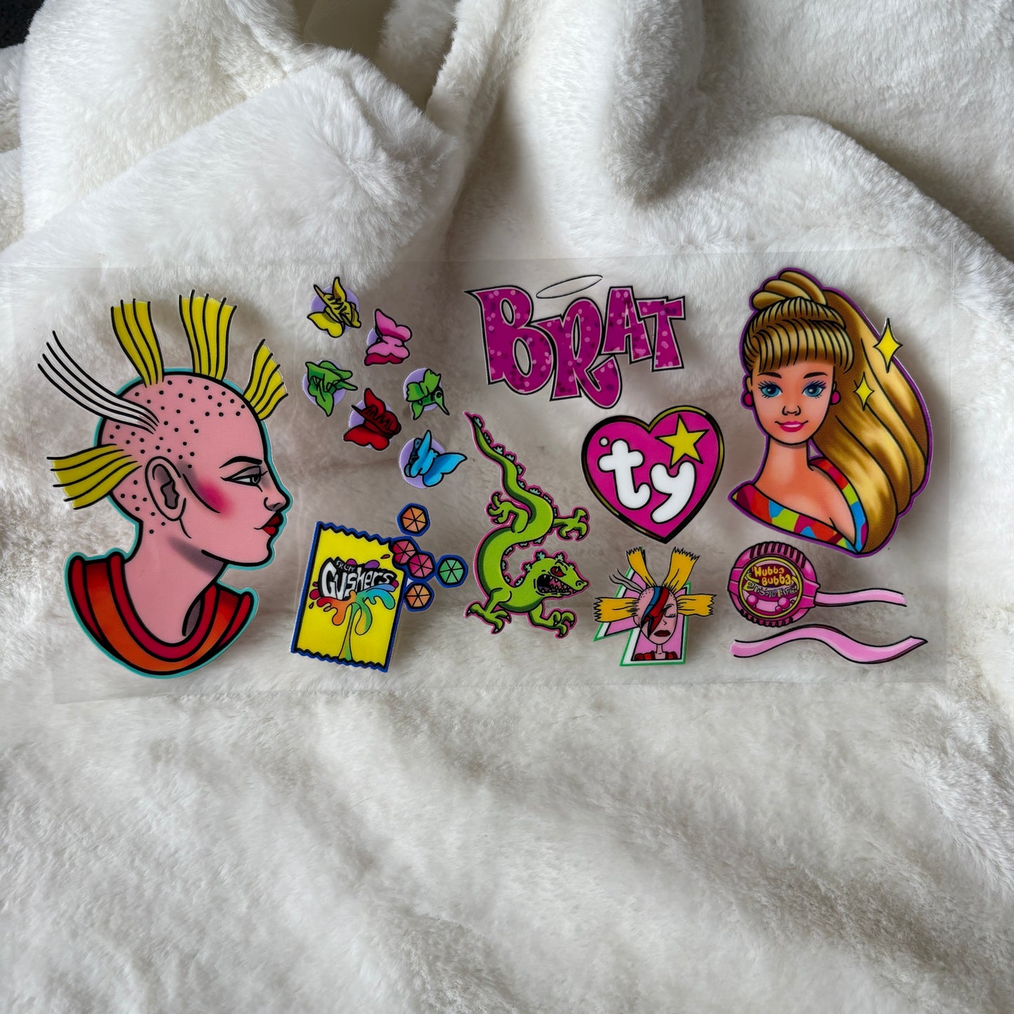 16oz UV DTF Wrap (Double Sided) | "Y2K" C169 | READY TO SHIP