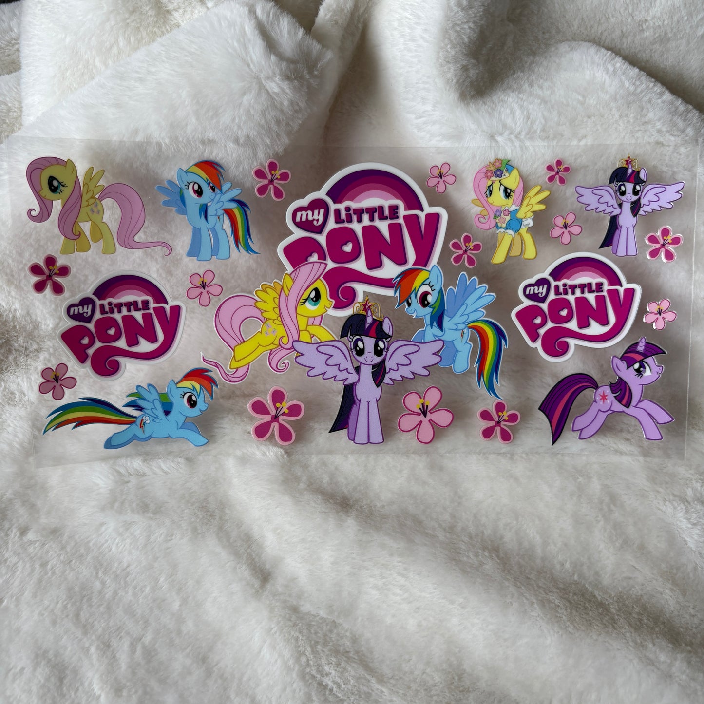 16oz UV DTF Wrap (Double Sided) | "Little Pony" D36A | READY TO SHIP