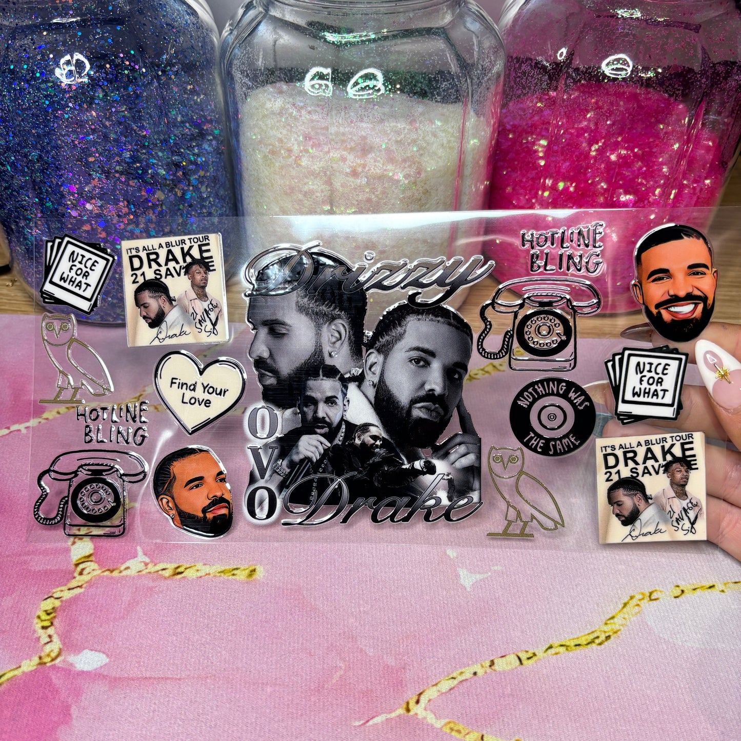 "Drizzy" UV DTF Wrap (C82)