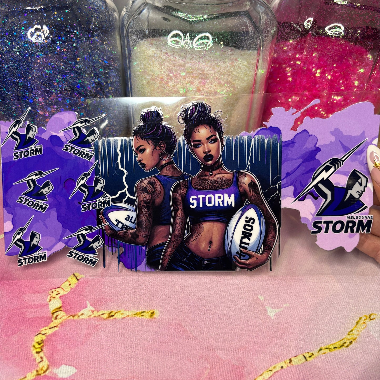 "Storm Girl" UV DTF Wrap (C111)