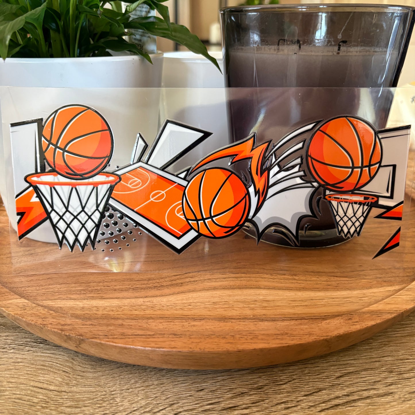 U16oz UV DTF Wrap (Double Sided) | "Basketball" C12 | READY TO SHIP