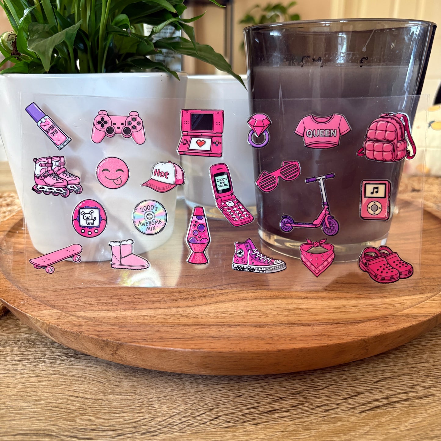 U16oz UV DTF Wrap (Double Sided) | "Y2K Throwback" C17 | READY TO SHIP