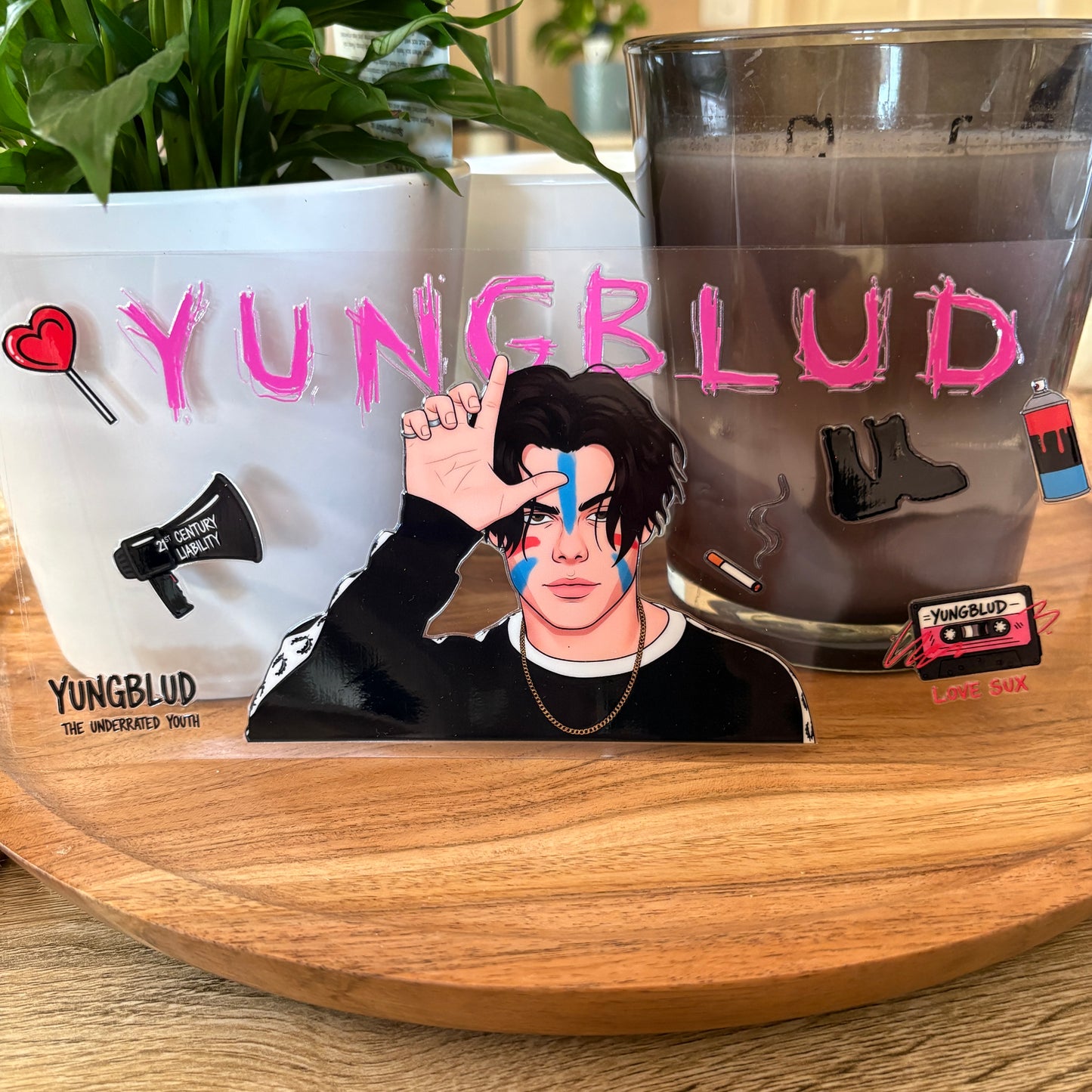 U16oz UV DTF Wrap (Double Sided) | "Yung/blud" C19 | READY TO SHIP