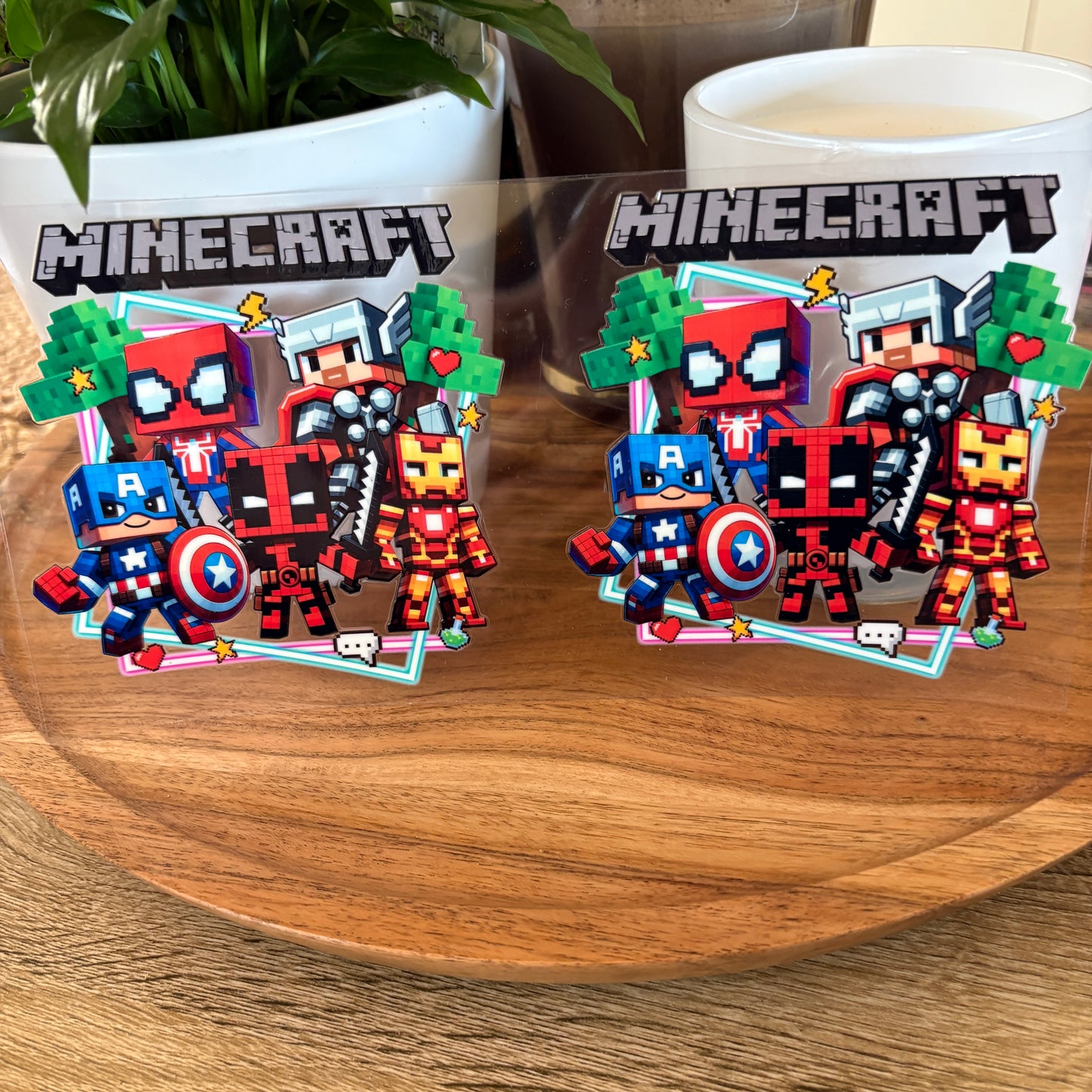 U16oz UV DTF Wrap (Double Sided) | "Mine X Heroes" C35 | READY TO SHIP