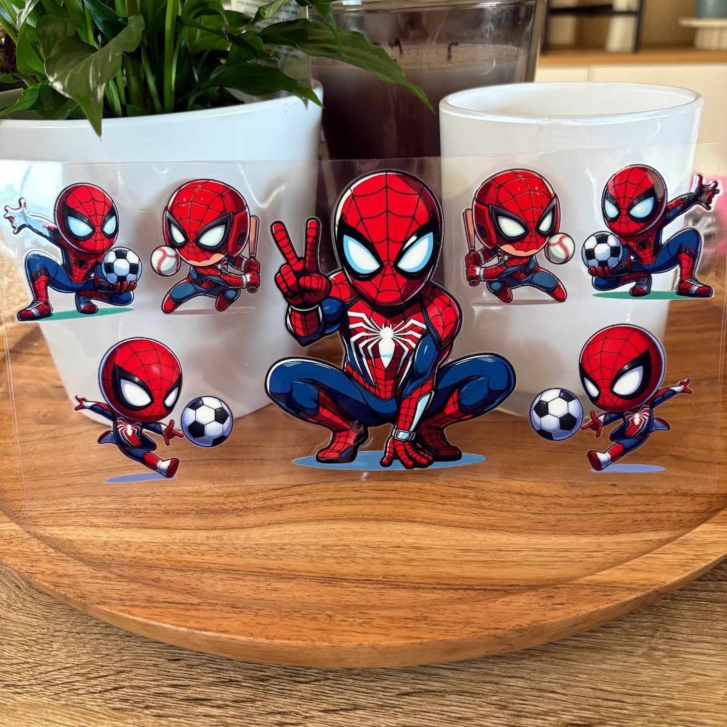U16oz UV DTF Wrap (Double Sided) | "Spidey Cute" C63 | READY TO SHIP