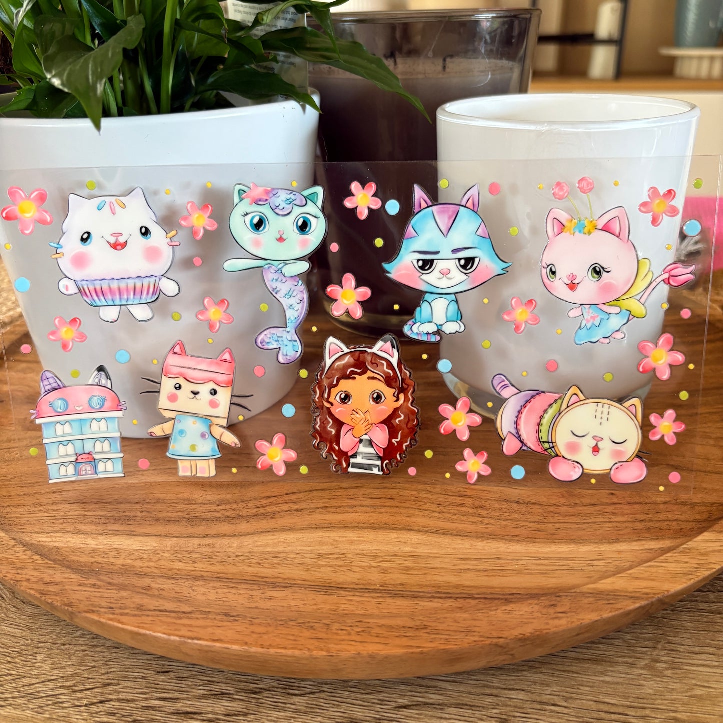 U16oz UV DTF Wrap (Double Sided) | "Gabby & Friends" C64 | READY TO SHIP