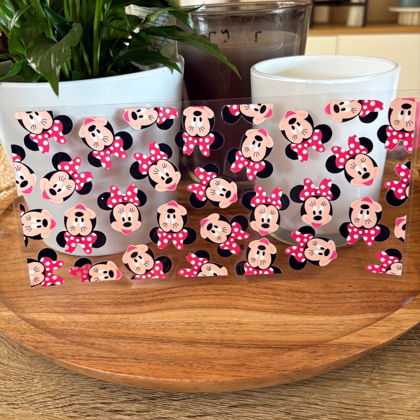 U16oz UV DTF Wrap (Double Sided) | "Girl Mouse Pattern" C76 | READY TO SHIP