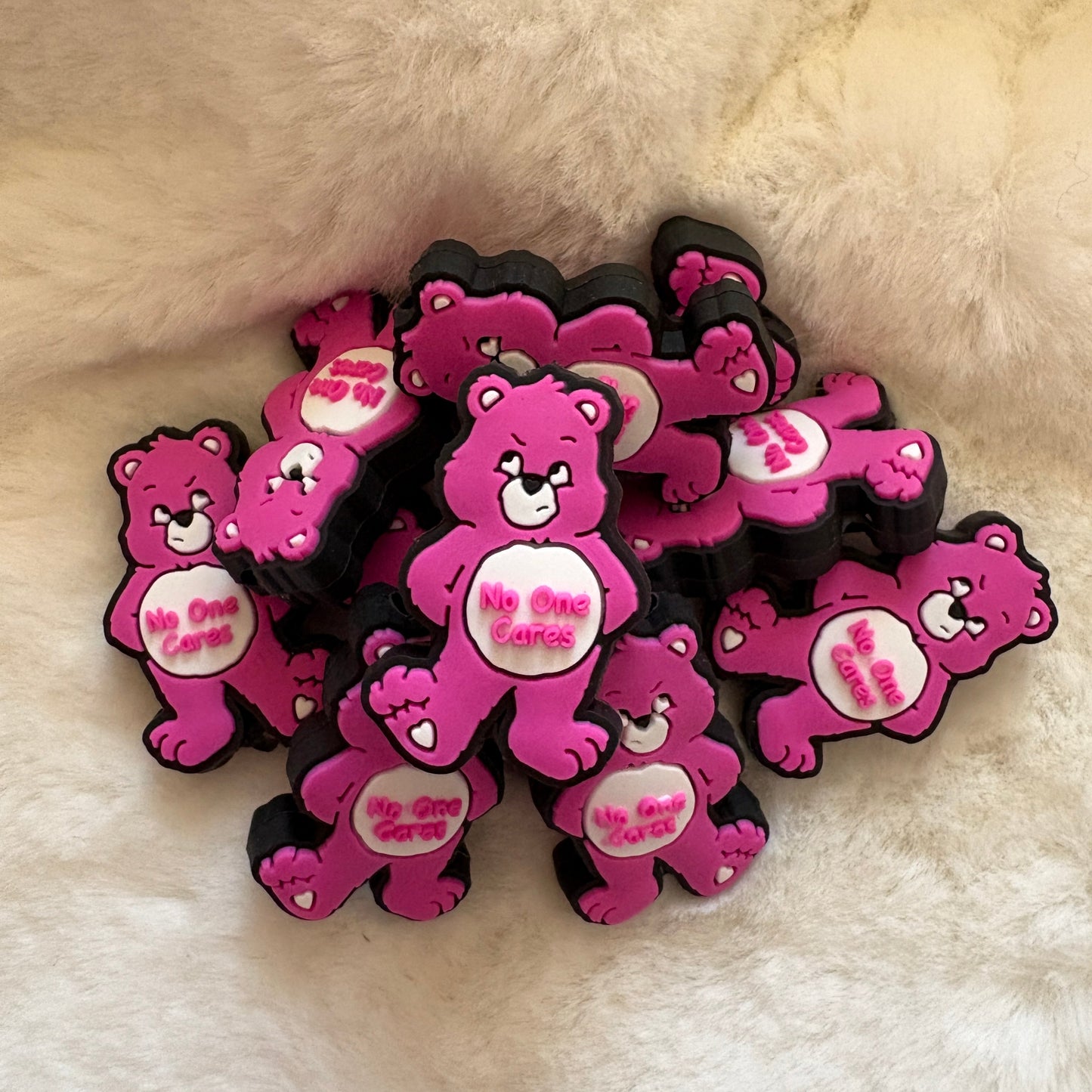 No one Cares Swear Bear | Focal Bead | #147