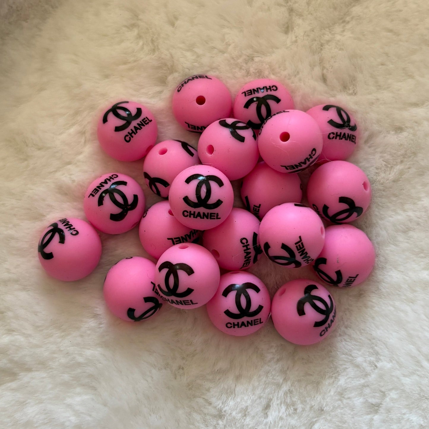 CC Pink | Round Silicone Bead | #155