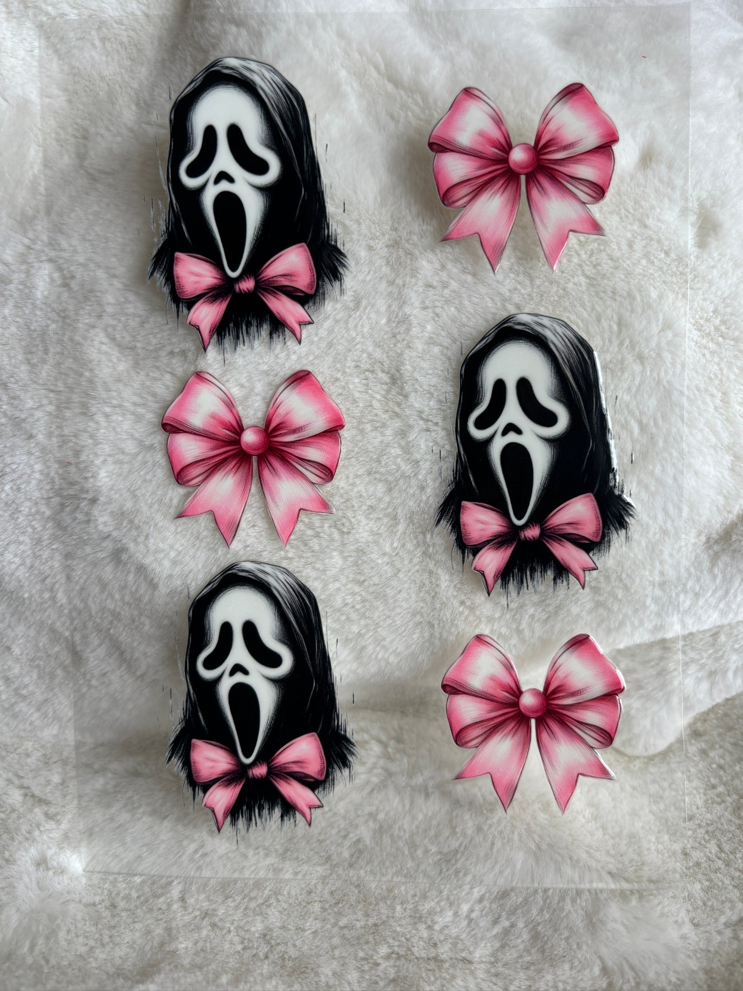 Ghostface Bows A5 Journal UV DTF Transfer (#A60)