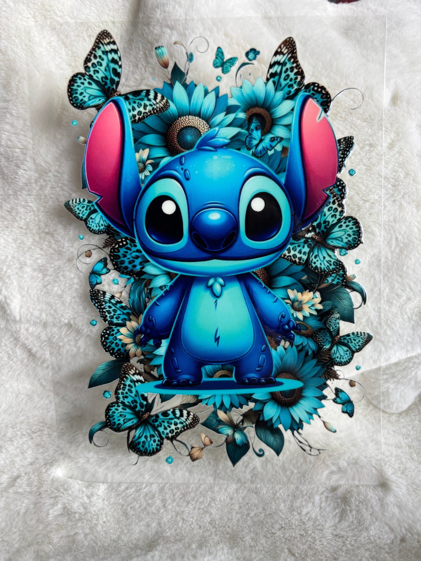 Blue Character A5 Journal UV DTF Transfer (#A63)