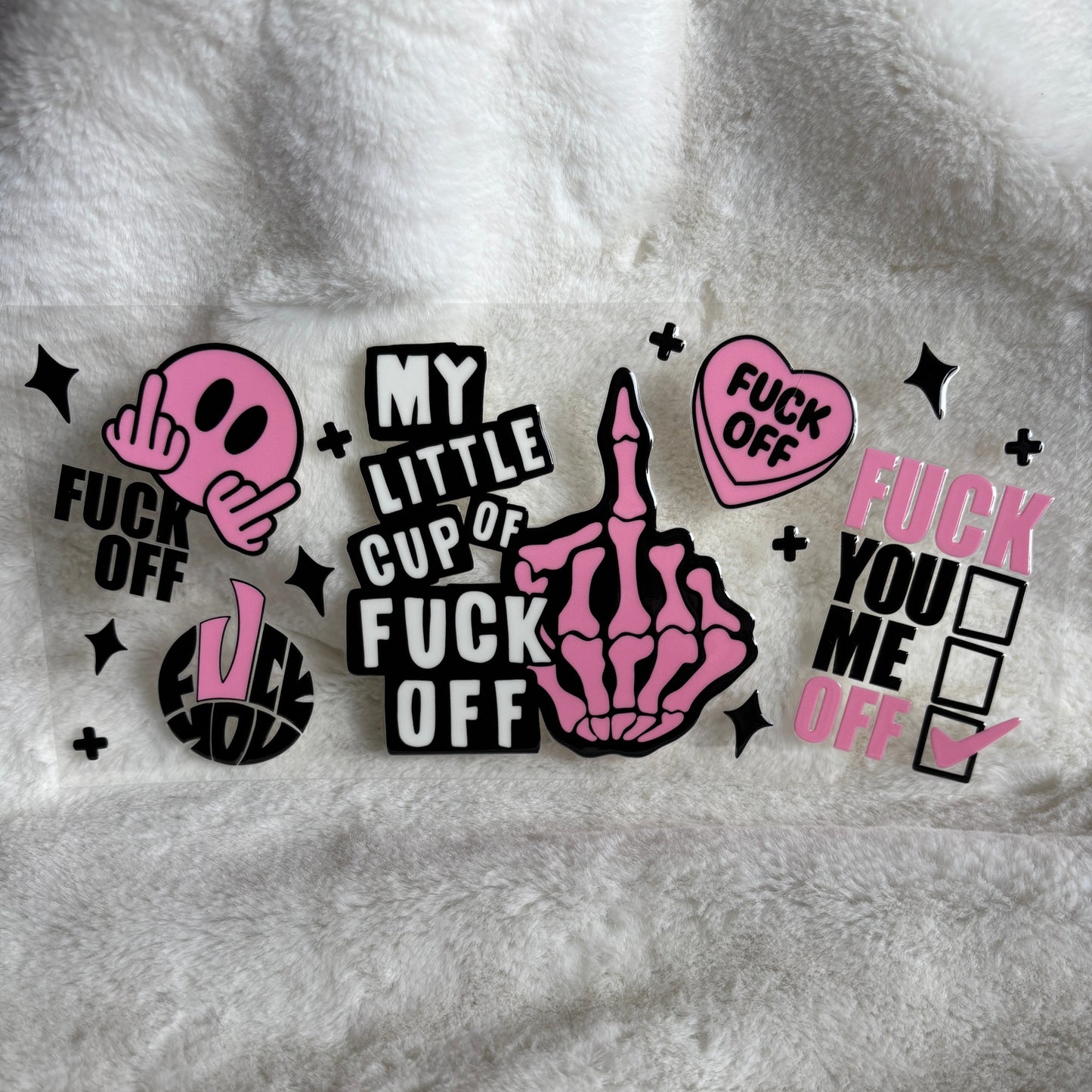 "Cup Of F Off" UV DTF Wrap (C6A)
