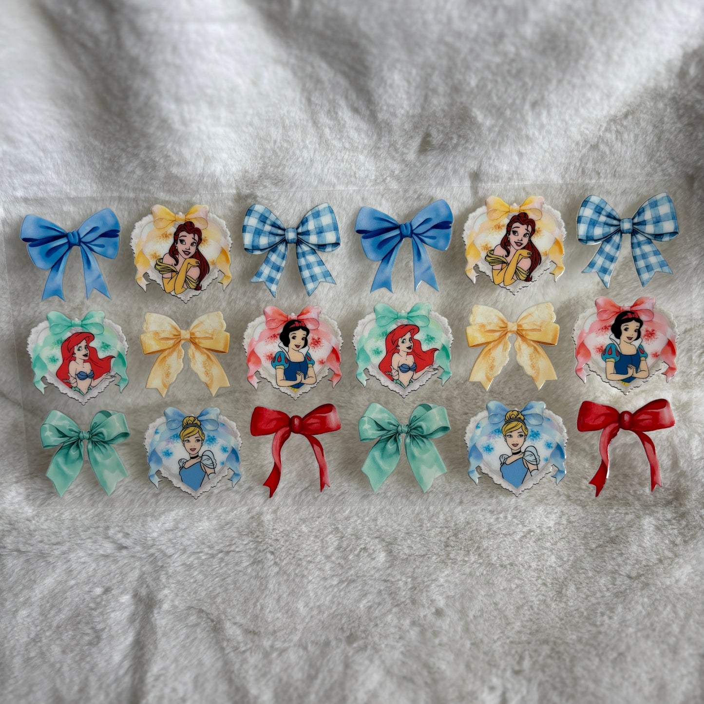 "Cutesy Princess Bows" UV DTF Wrap (C60A)