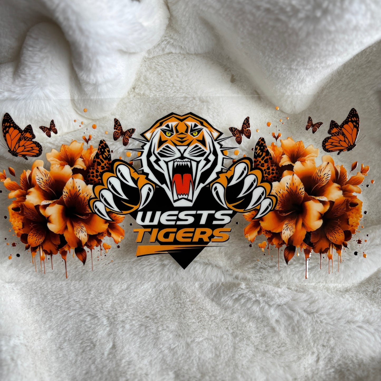 "Tigers Flowers" UV DTF Wrap (C62A)