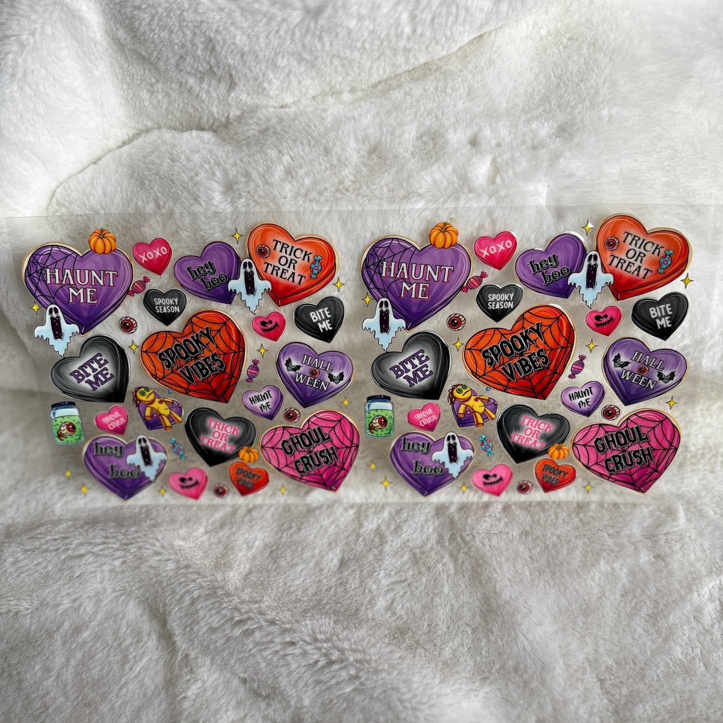 "Spooky Hearts" UV DTF Wrap (C107A)