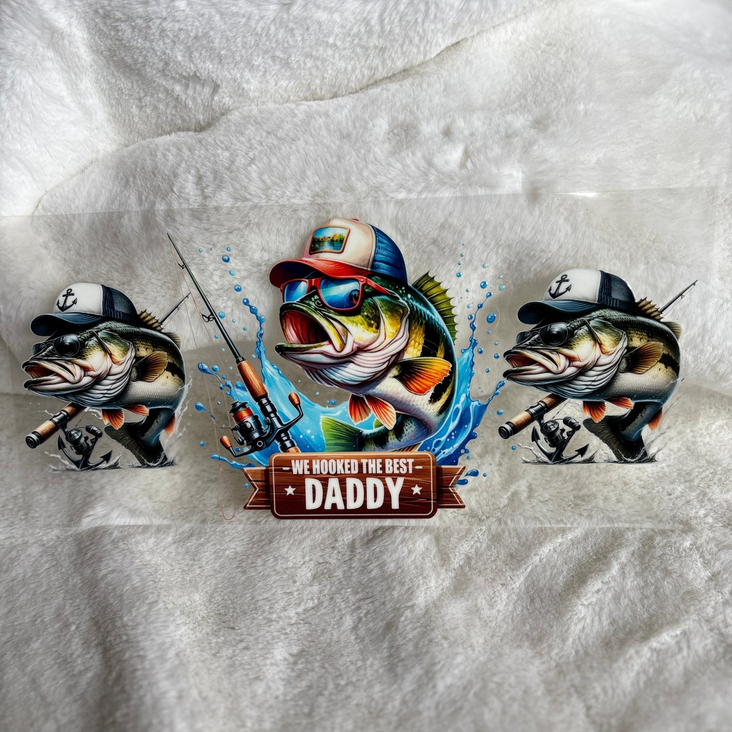 "Hooked The Best Daddy" UV DTF Wrap (C112A)