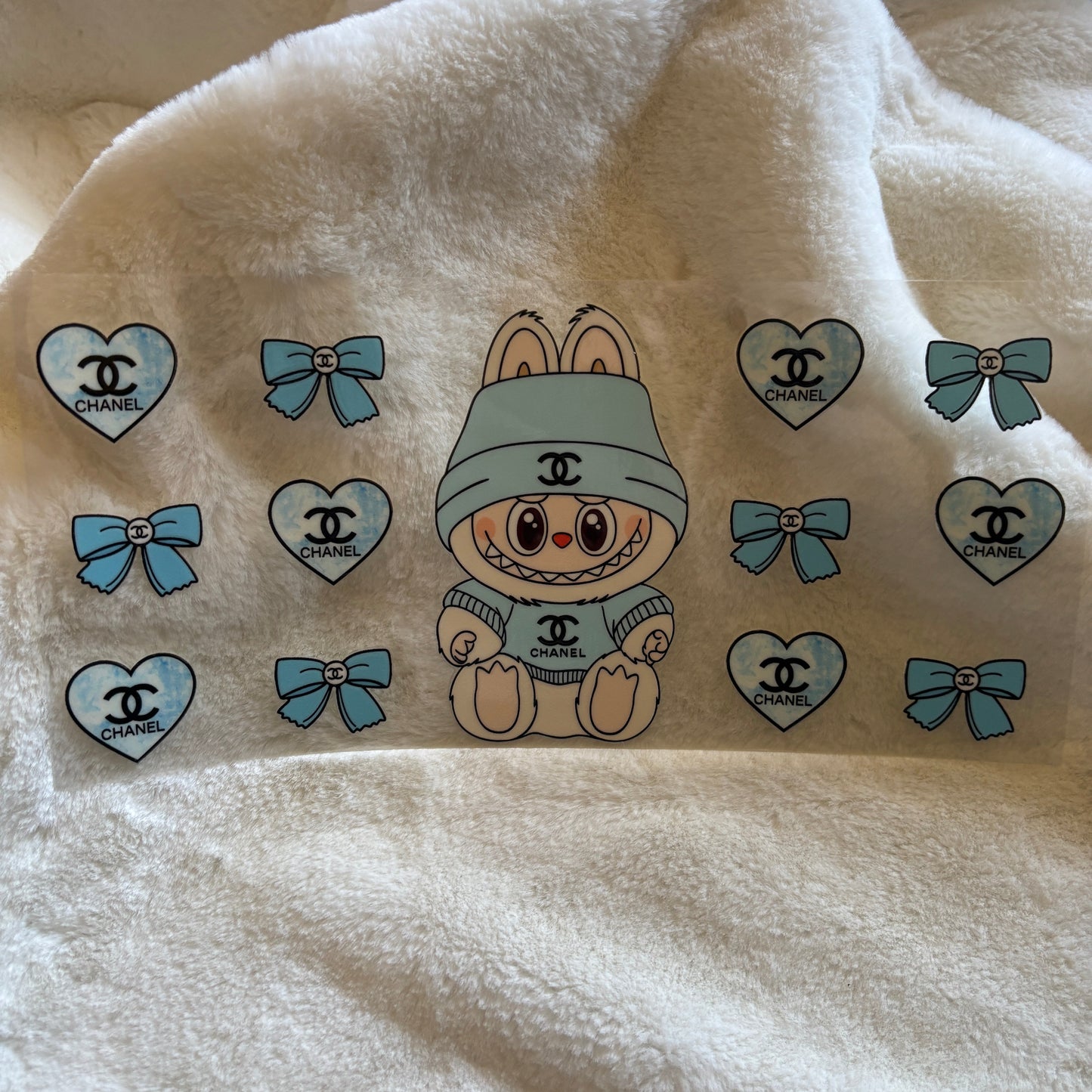 "Bubu Blue Boujee" UV DTF Wrap (C1)