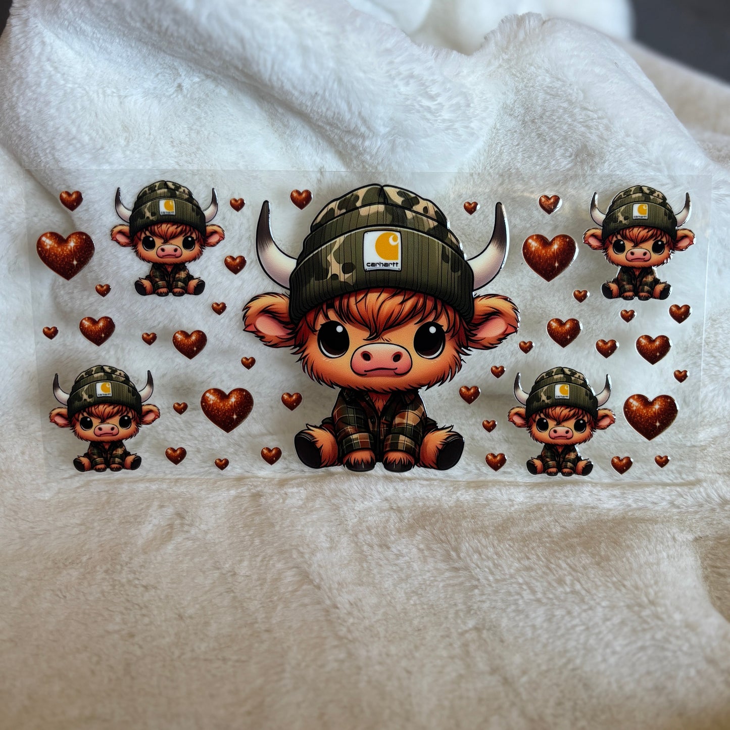 "Cute Highland" UV DTF Wrap (C27)