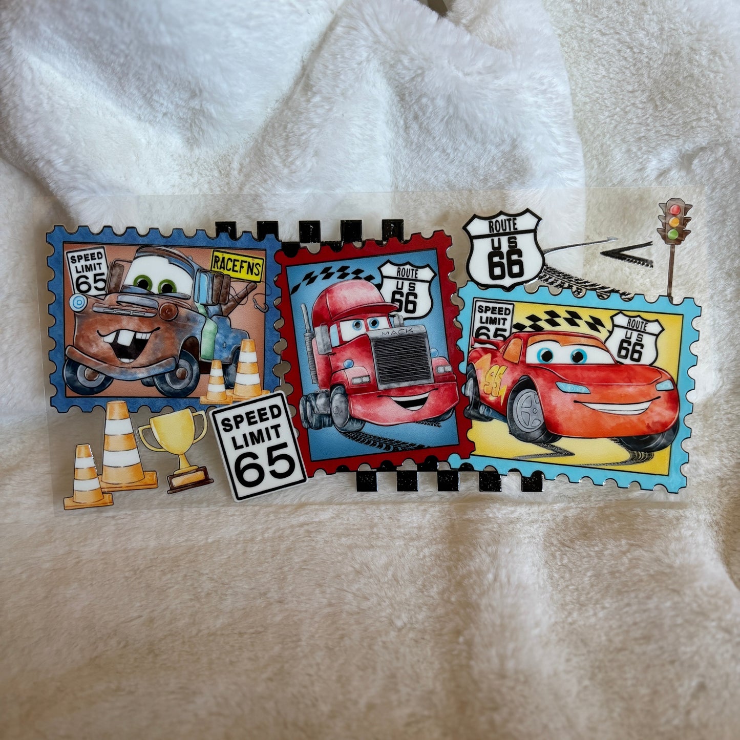 "Car Stamps" UV DTF Wrap (C57)