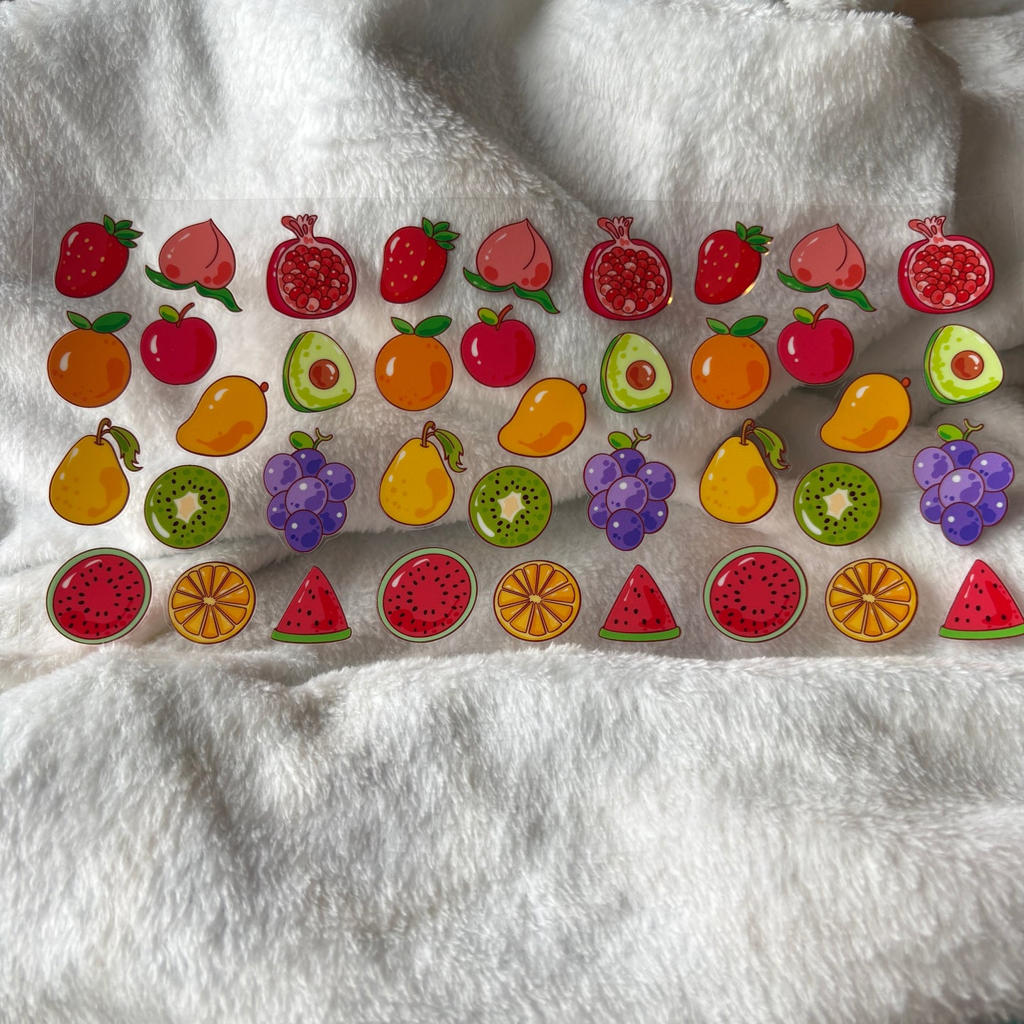 16oz UV DTF Wrap (Double Sided) | Fruit Pattern
