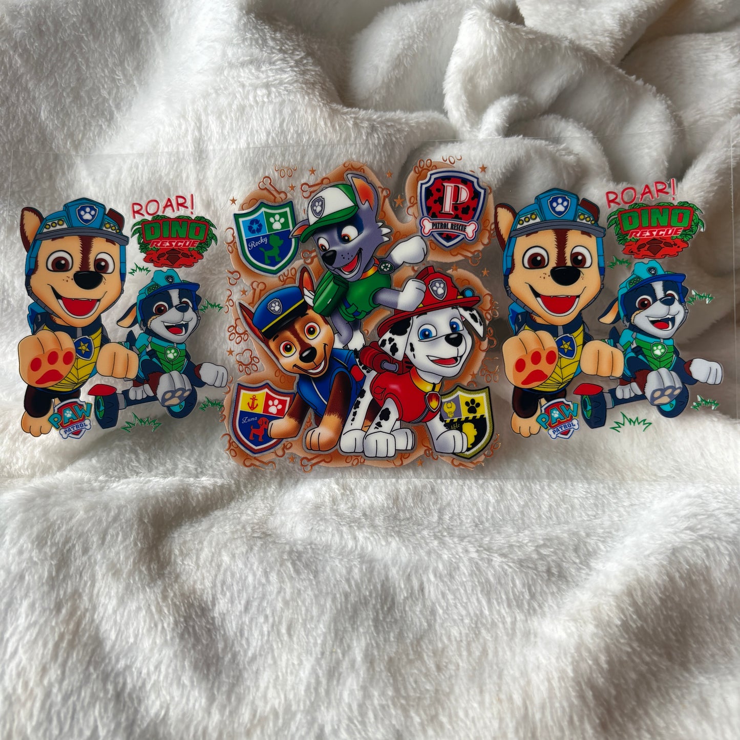 16oz UV DTF Wrap (Double Sided) | Paw Show Characters