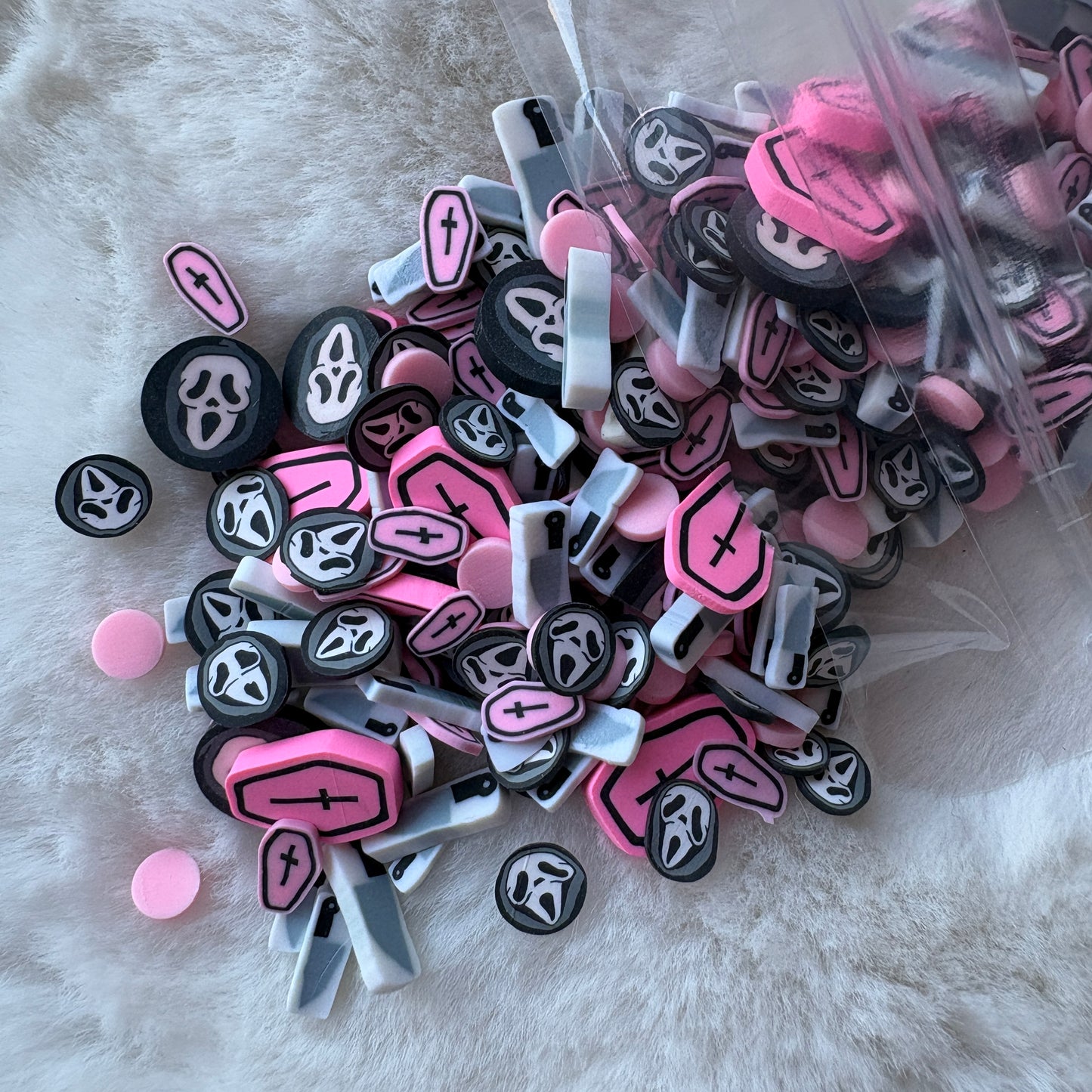 Clay Pieces | Pink Gh0stface Mix | 50gm