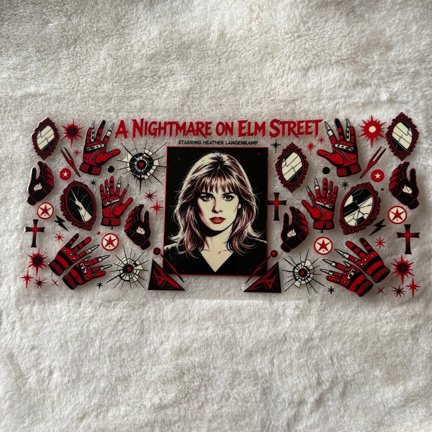16oz UV DTF Wrap (Double Sided) | Ready To Ship | Nightmare St Horror Movie