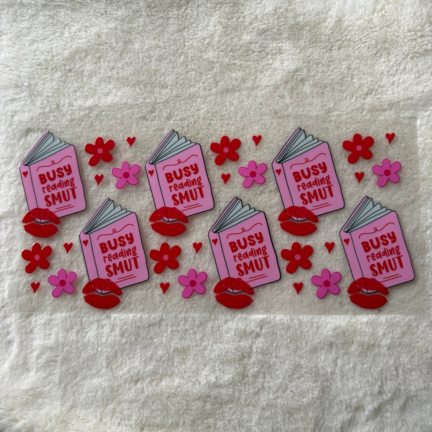 16oz UV DTF Wrap (Double Sided) | Ready To Ship | Busy Reading Smut