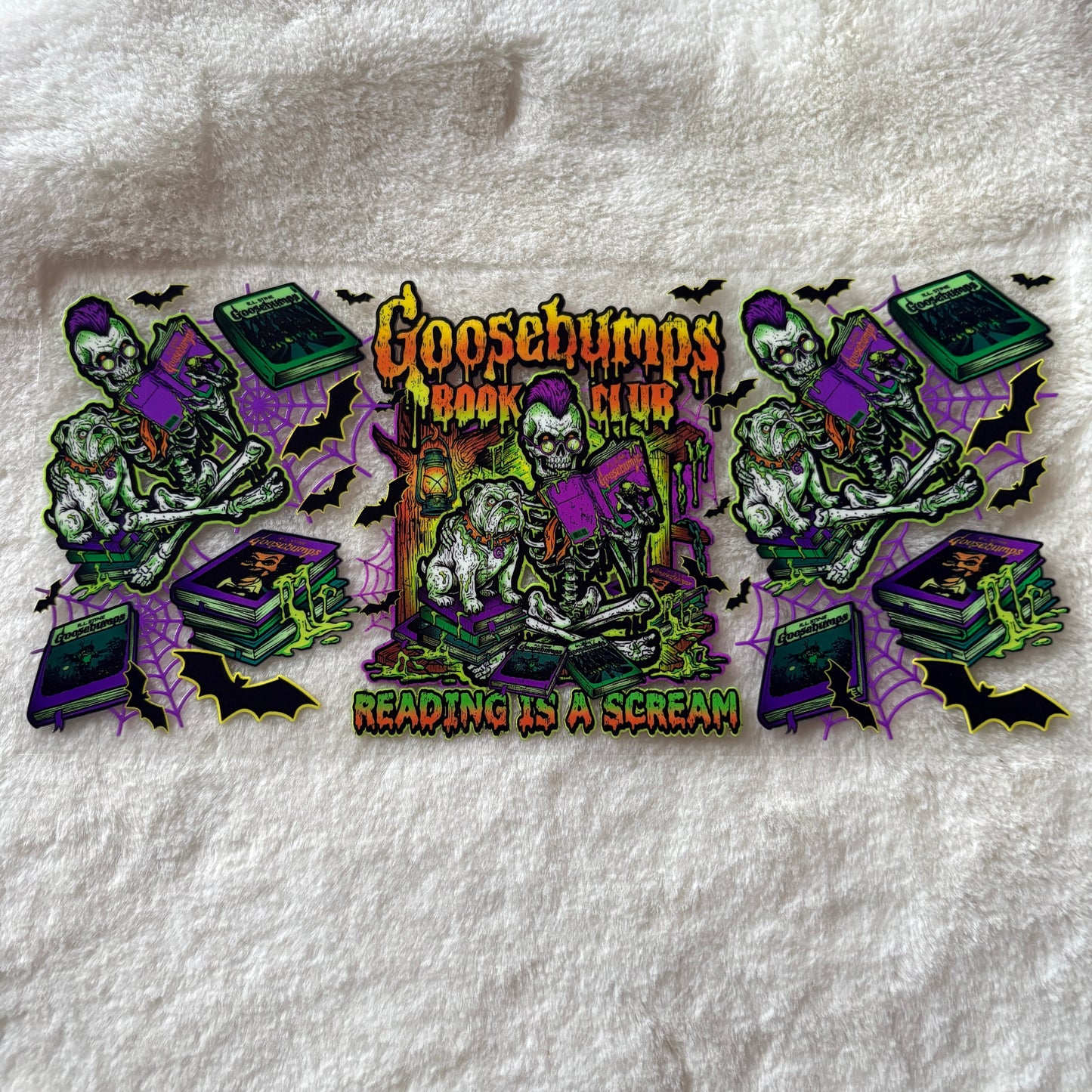 16oz UV DTF Wrap (Double Sided) | Ready To Ship | Spooky Books