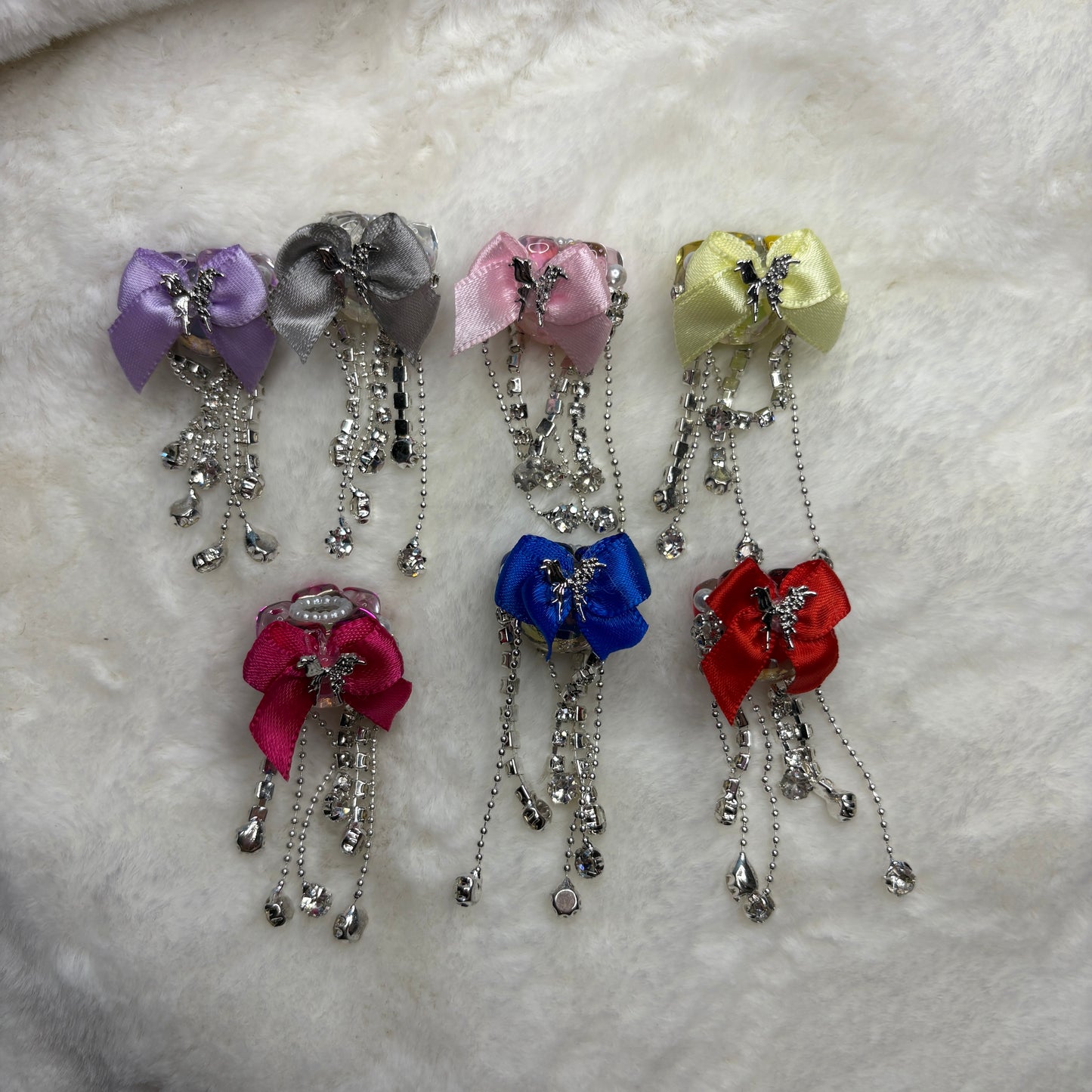 Fancy Bow Bead w/ Tassels (1pc)