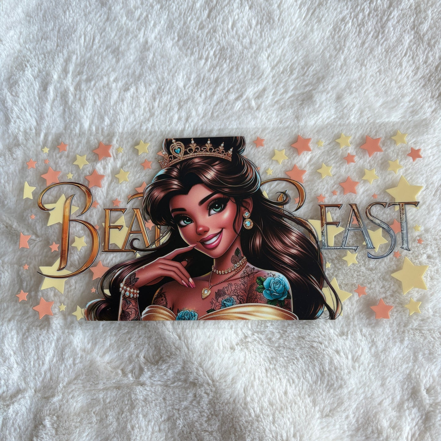 16oz UV DTF Wrap (Double Sided) | Ready To Ship | Tatted Beauty Princ3ss