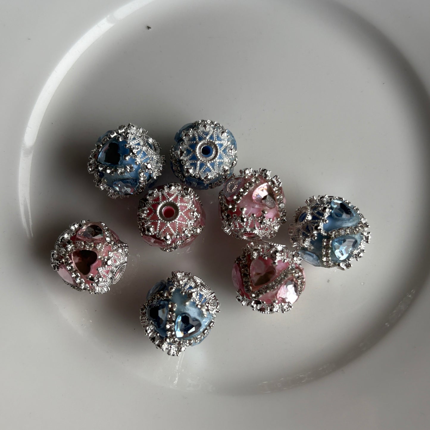Fancy Heart Gem Rhinestone Bead