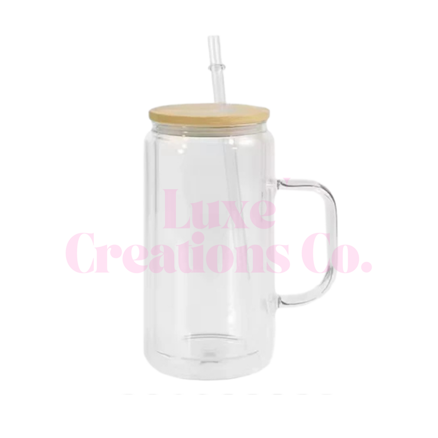 16oz Glass Snow Globe Tumbler (BLANK)