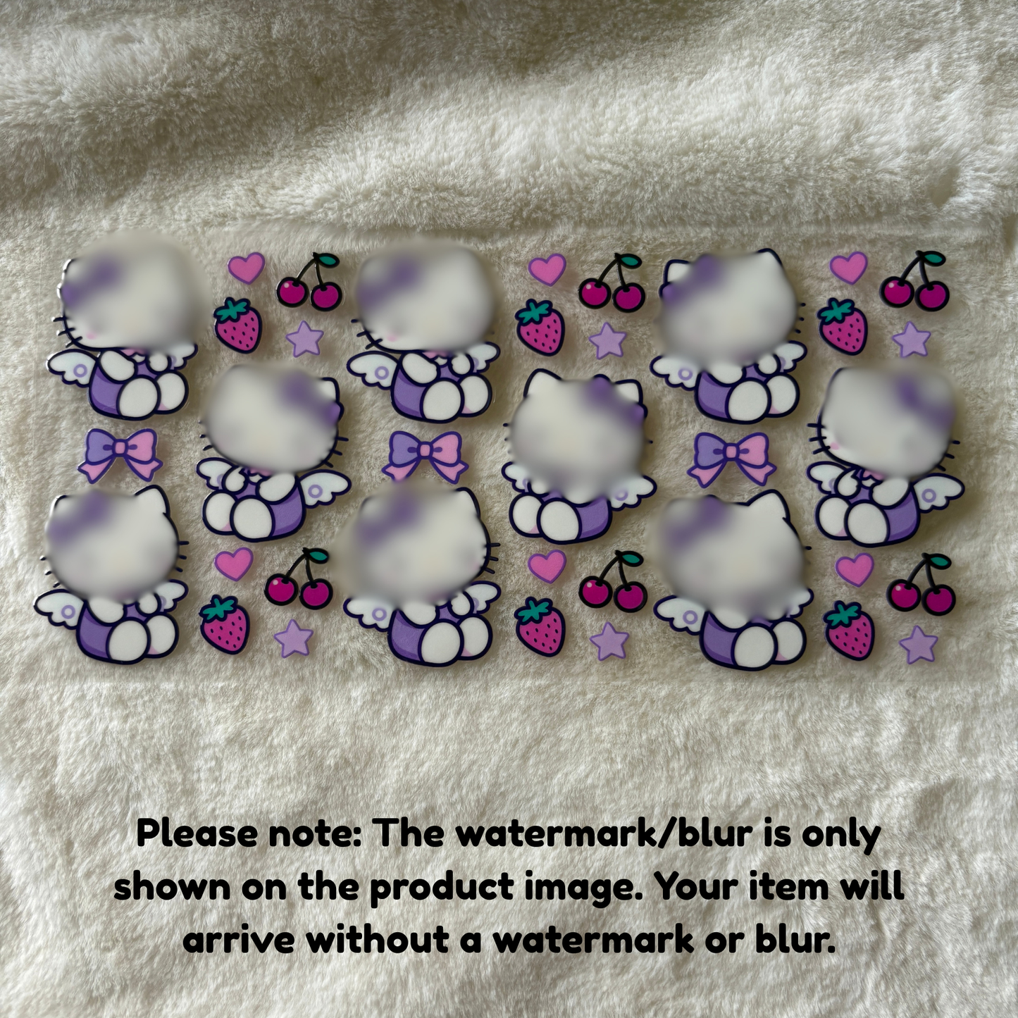 16oz UV DTF Wrap (Double Sided) | Ready To Ship | Purple Cat