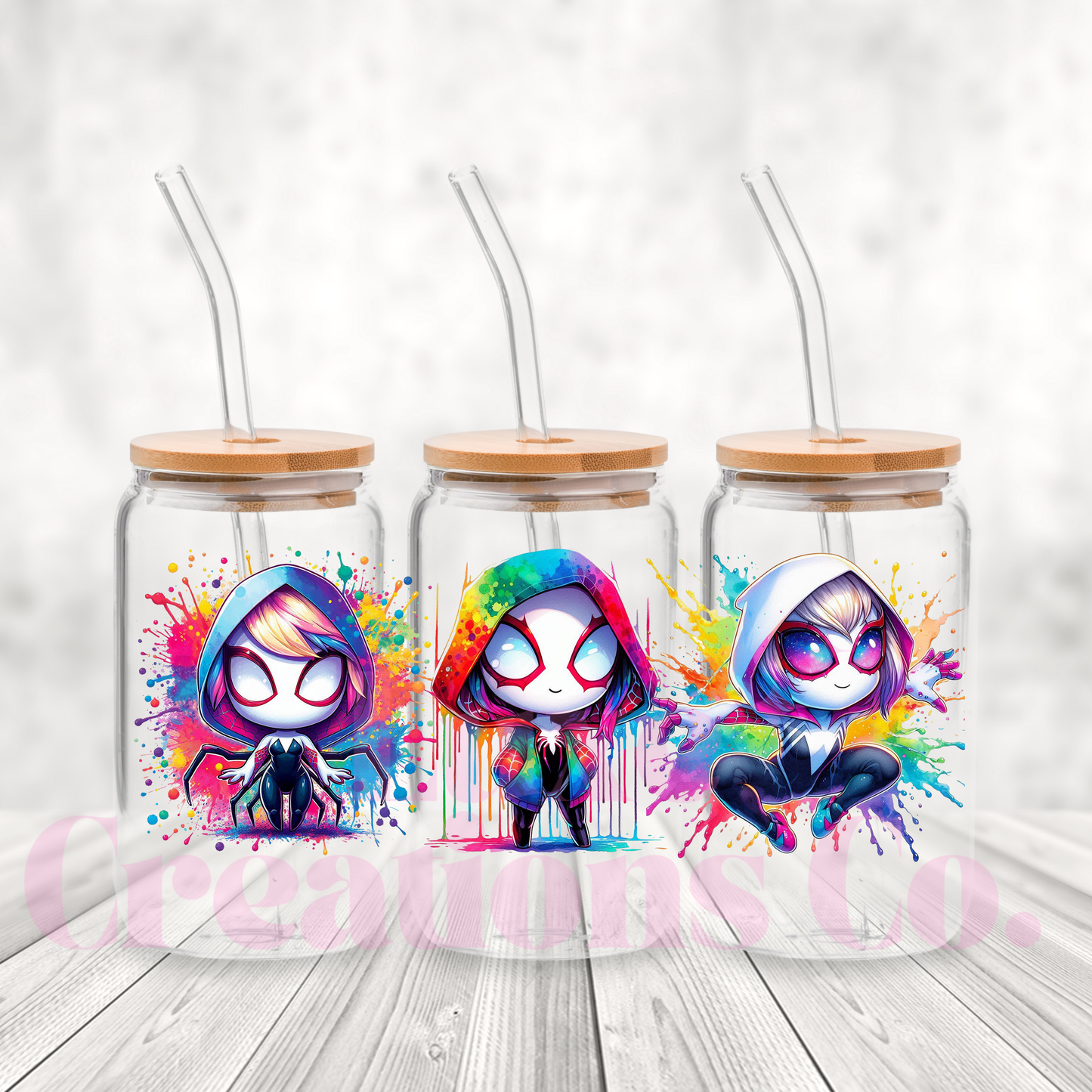 Cute Spider Girl UV DTF Wrap (#627)