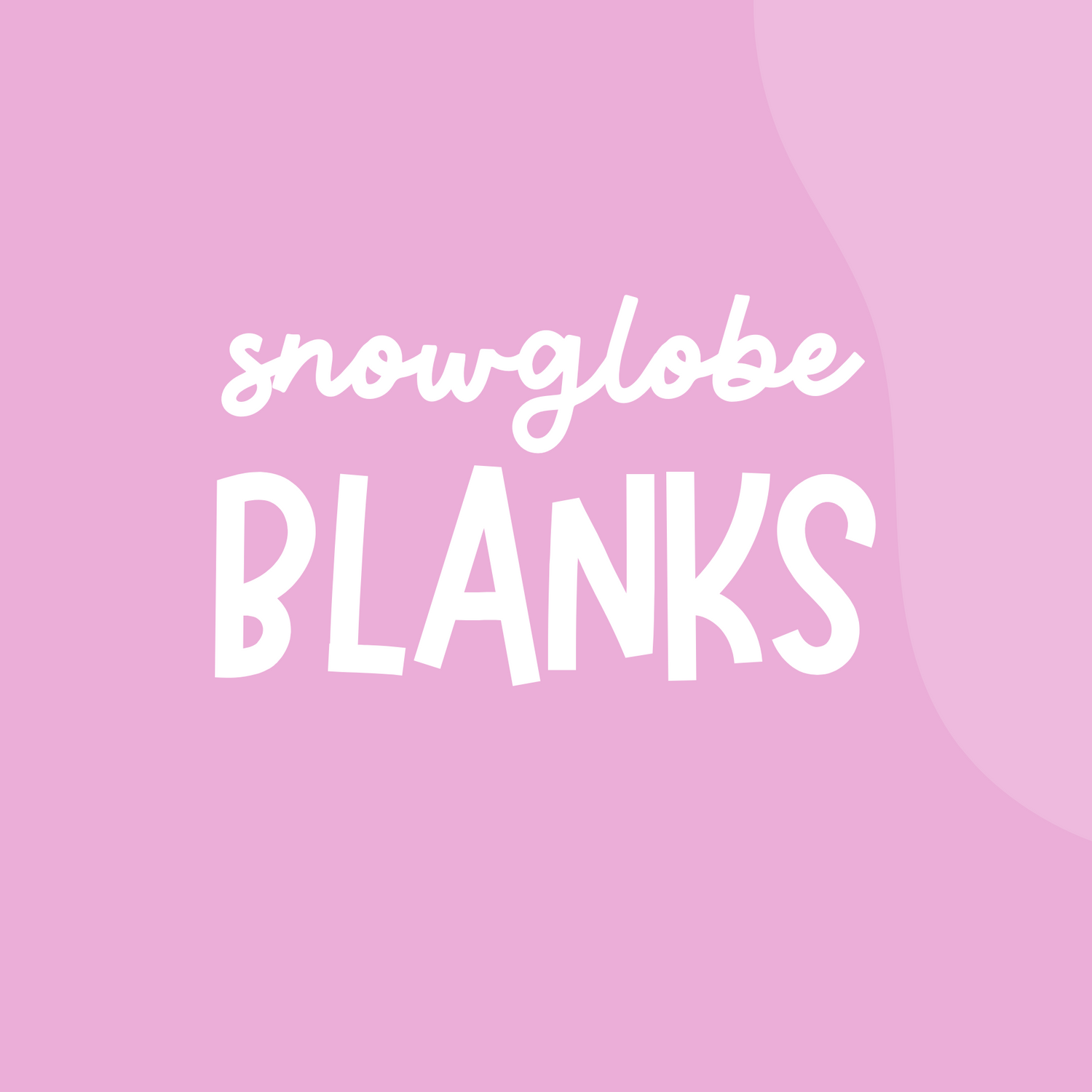BLANK SNOW GLOBE TUMBLERS