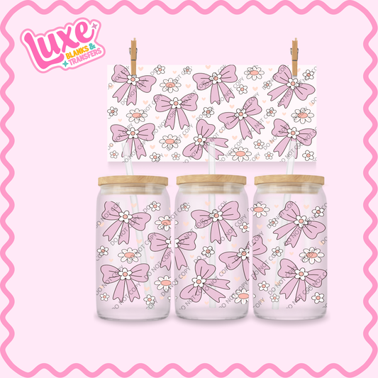 16oz UV DTF Wrap | Cartoon Bows | #2194