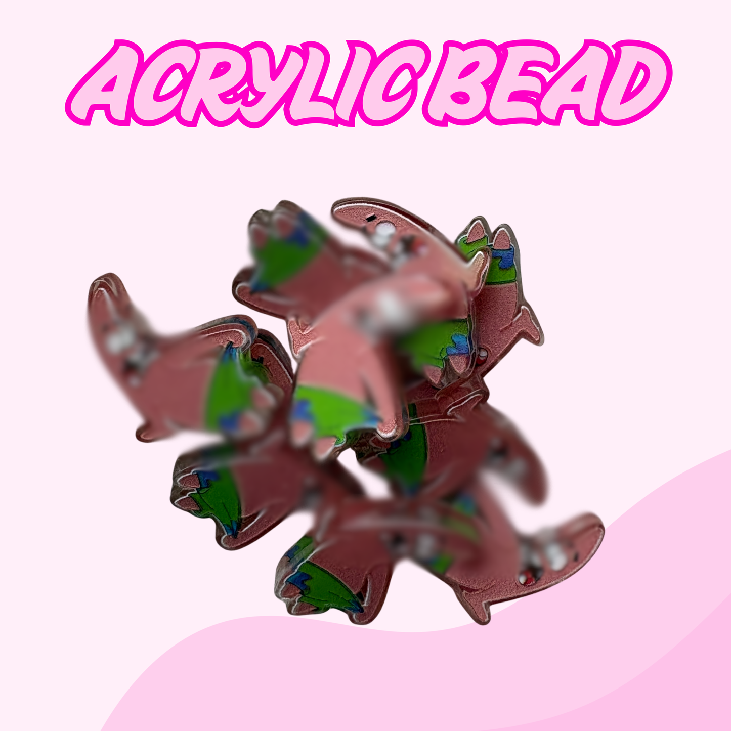 Flatback Acrylic Bead | Star