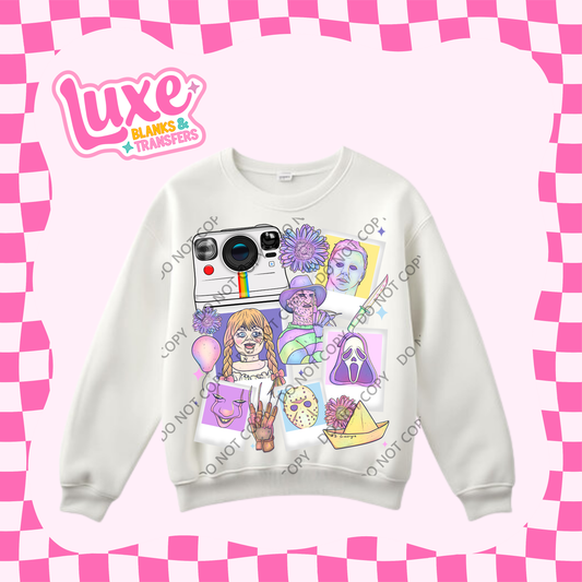 DTF Heat Transfer | Spooky Pastel Polaroid | #378