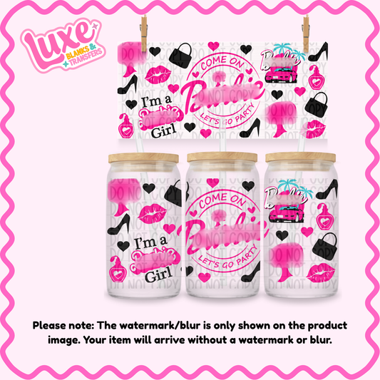 16oz UV DTF Wrap | BGirl | #3942