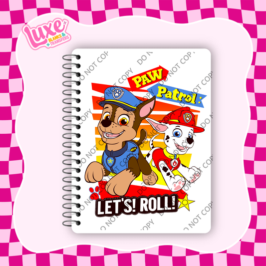 A5 Journal UV DTF Transfer | Paw Show | #A105