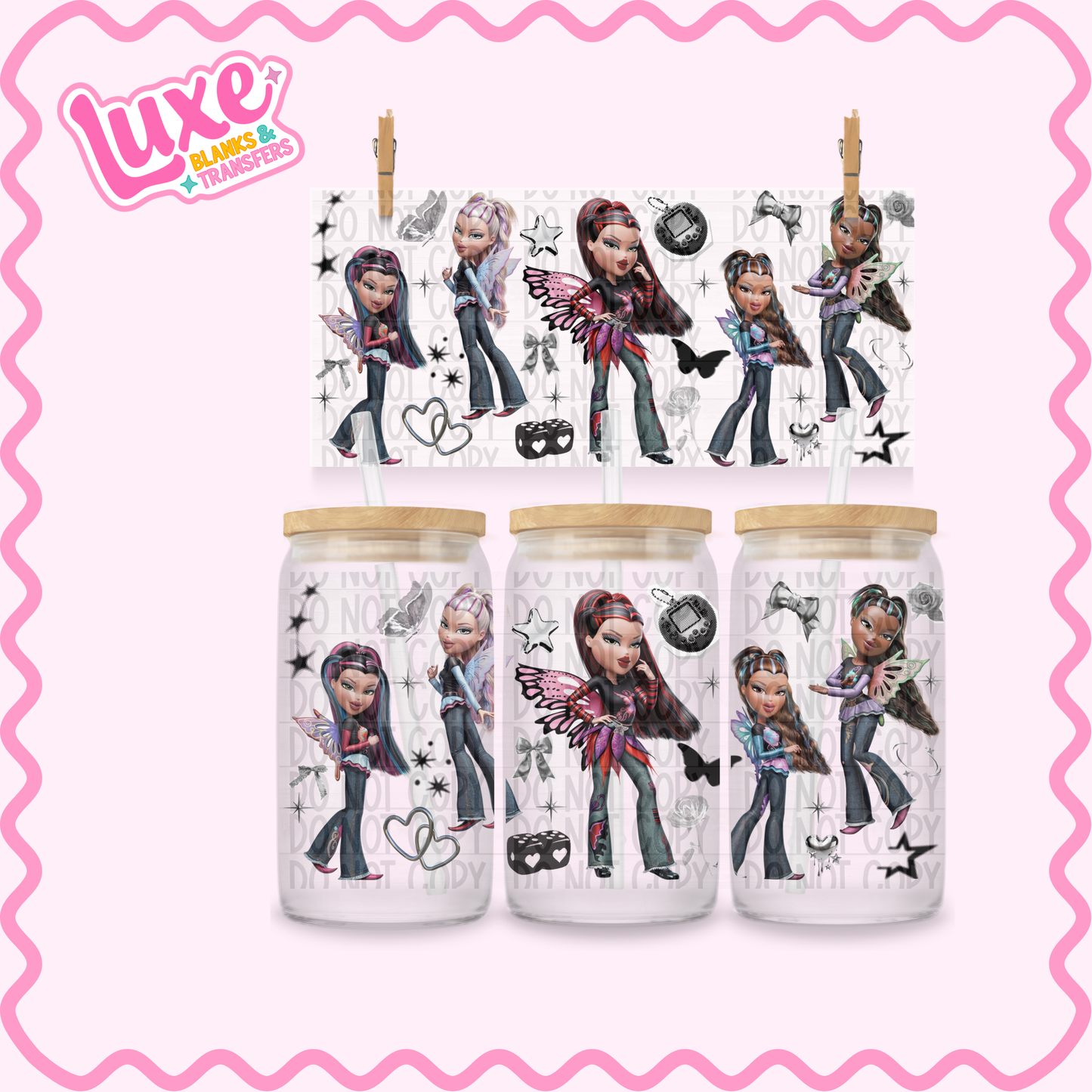 16oz UV DTF Wrap | B.ratz Girls | #2493