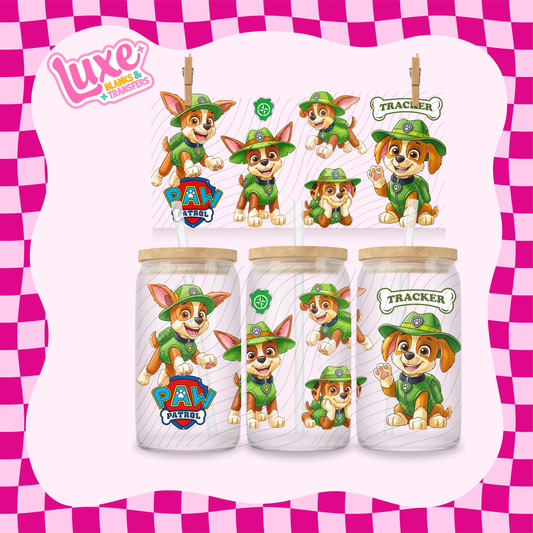 Paw Show Green | 16oz UV DTF Wrap | #1716