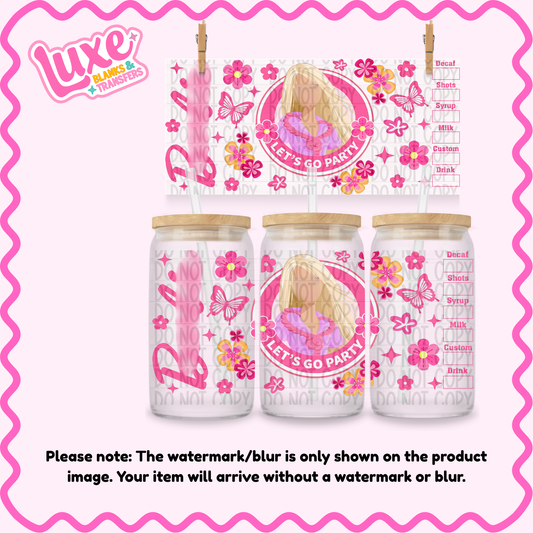 16oz UV DTF Wrap | BGirl | #3944
