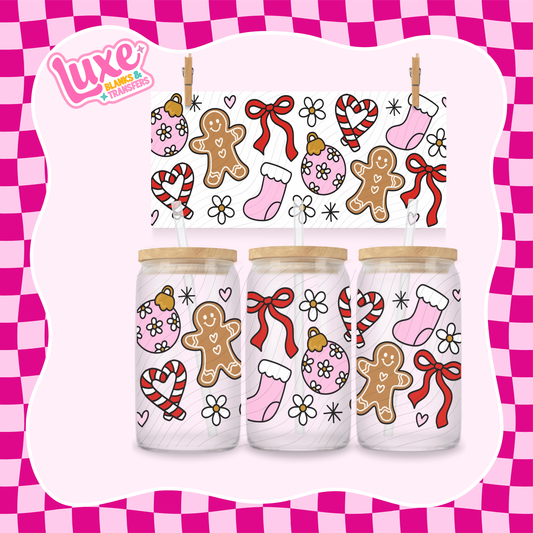 Xmas Cutesy Pattern | UV DTF Wrap | #1222