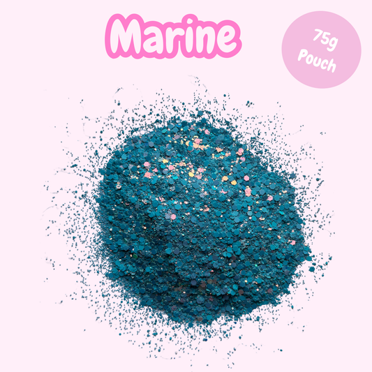 "Marine” Chunky Glitter (75g pouch)