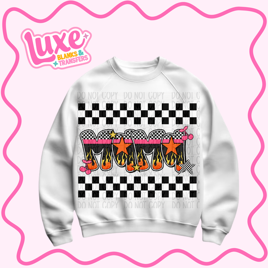 DTF Heat Transfer | Checkered Mama | #1371